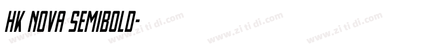 HK Nova SemiBold字体转换